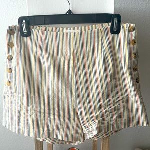 Lost and wander striped two piece set. Size small shorts size extra small top